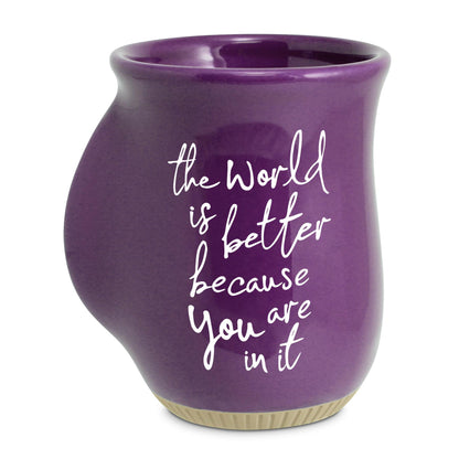 Handwarmer Mug The World is Better 18oz