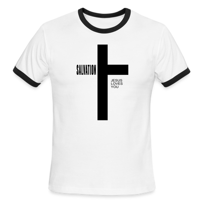 Salvation Men's Ringer T-Shirt - white/black