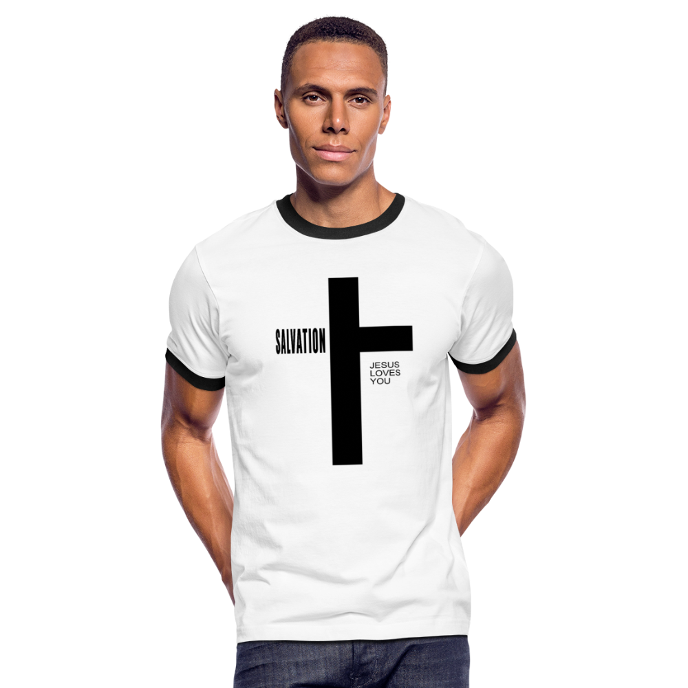 Salvation Men's Ringer T-Shirt - white/black