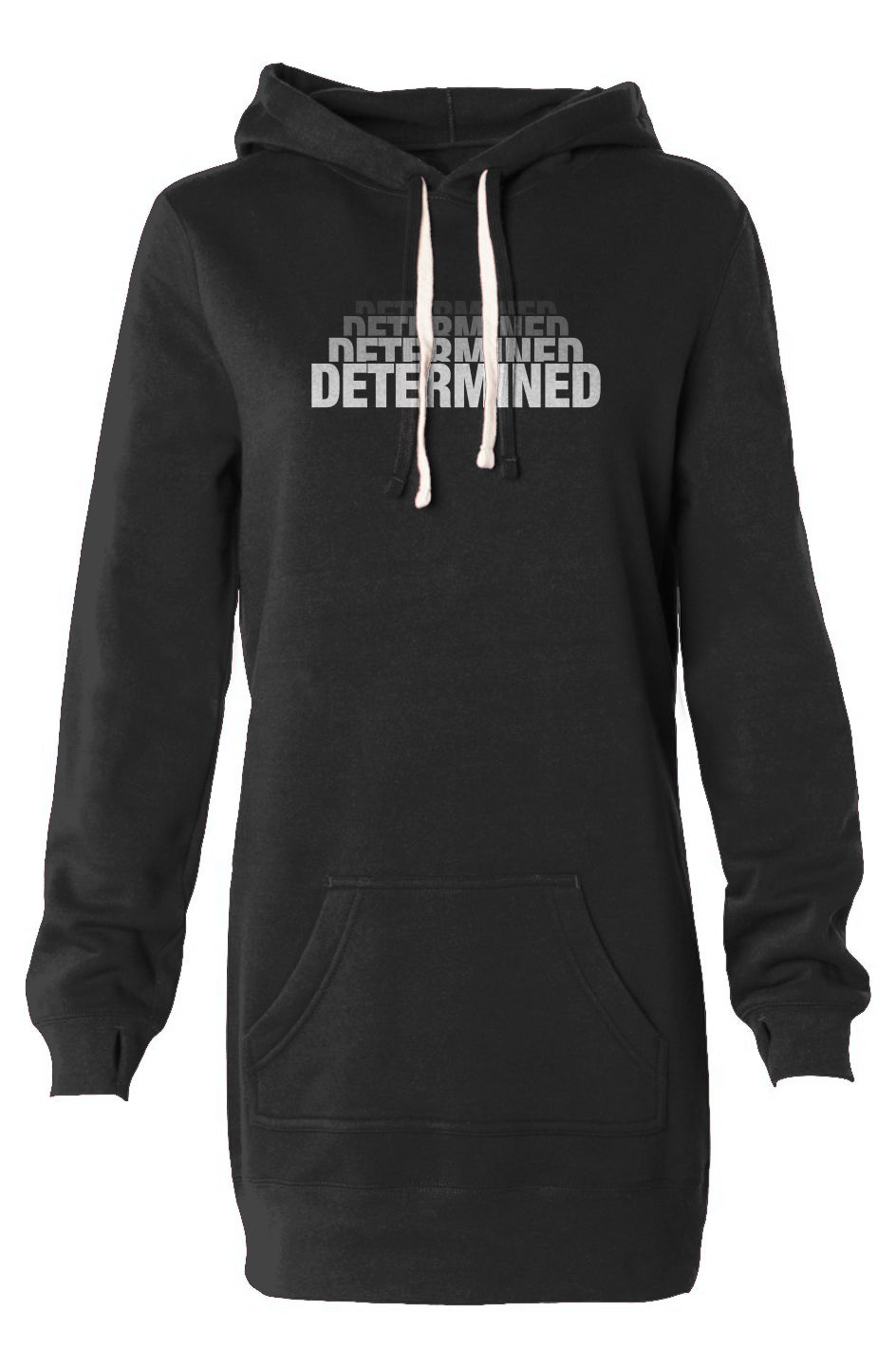 Determined Hooded Sweatshirt Dress