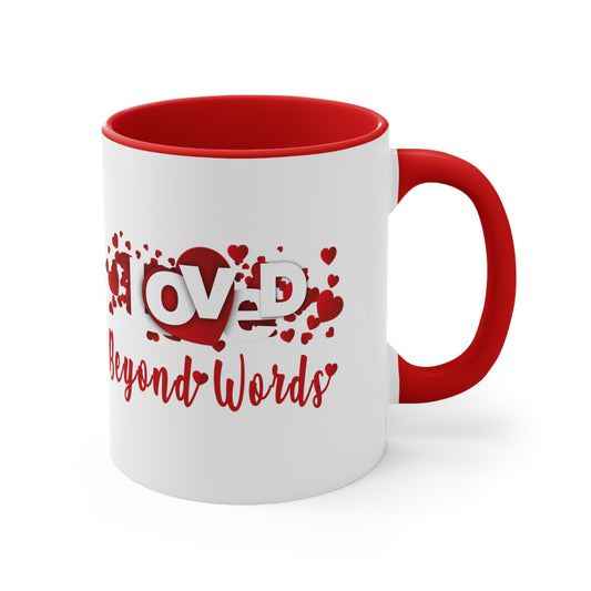 Loved Beyond Words Accent Coffee Mug, 11oz