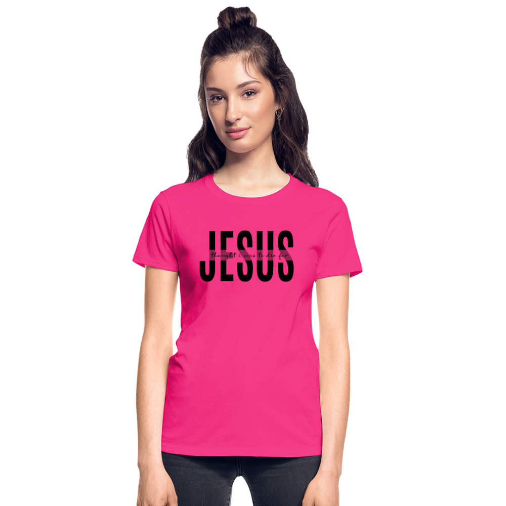 Jesus TDF Ultra Cotton Ladies T-Shirt - fuchsia