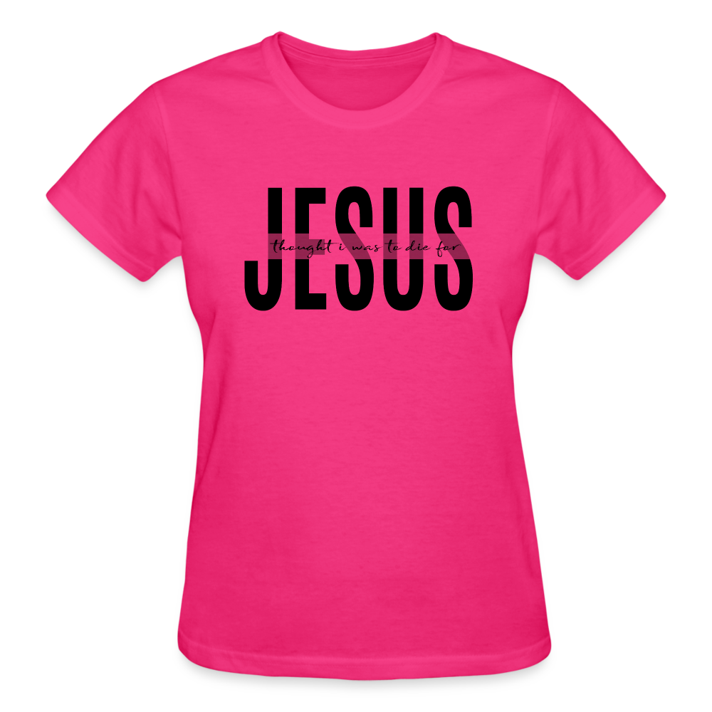 Jesus TDF Ultra Cotton Ladies T-Shirt - fuchsia