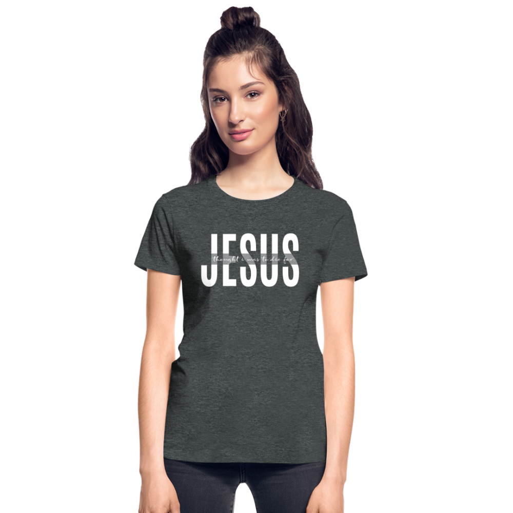 Jesus TDF Ultra Cotton Ladies T-Shirt - deep heather