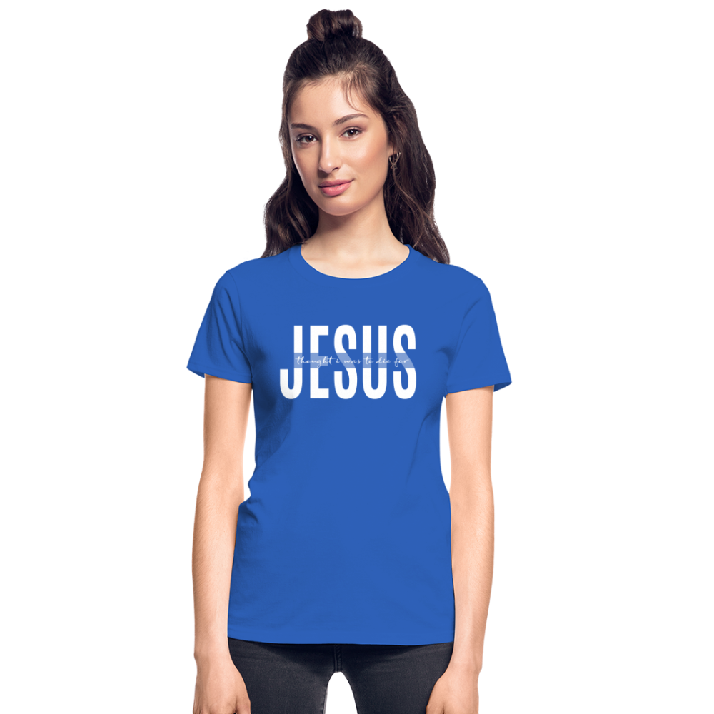 Jesus TDF Ultra Cotton Ladies T-Shirt - royal blue