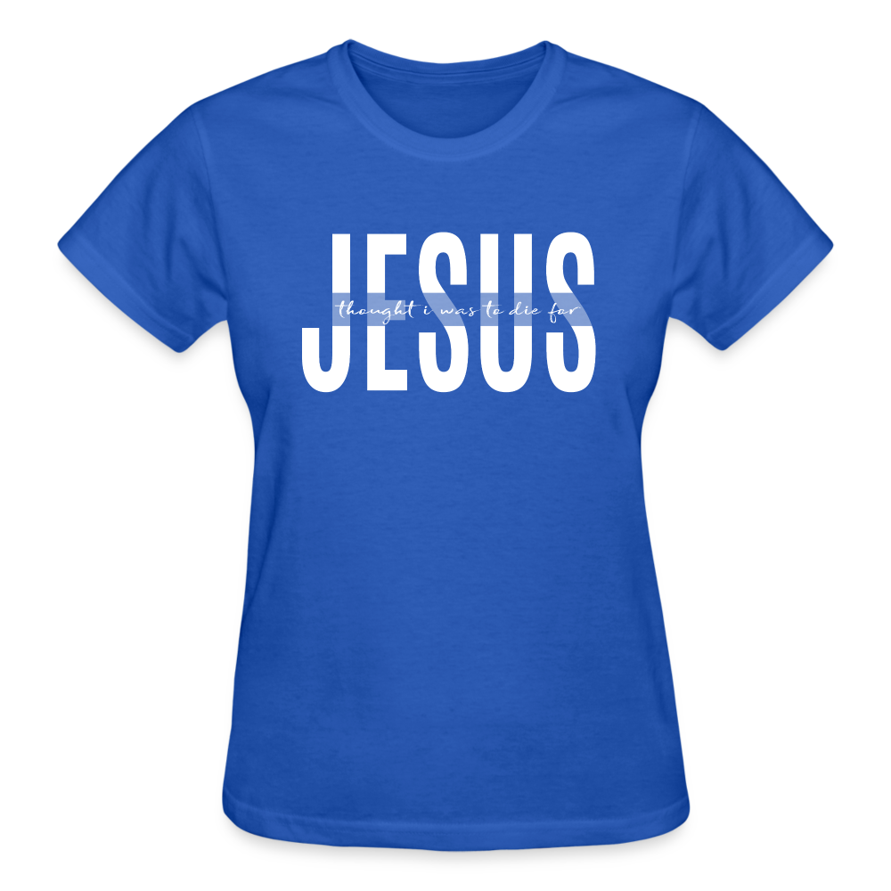 Jesus TDF Ultra Cotton Ladies T-Shirt - royal blue