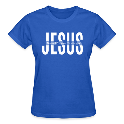 Jesus TDF Ultra Cotton Ladies T-Shirt - royal blue