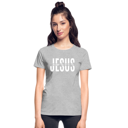 Jesus TDF Ultra Cotton Ladies T-Shirt - heather gray