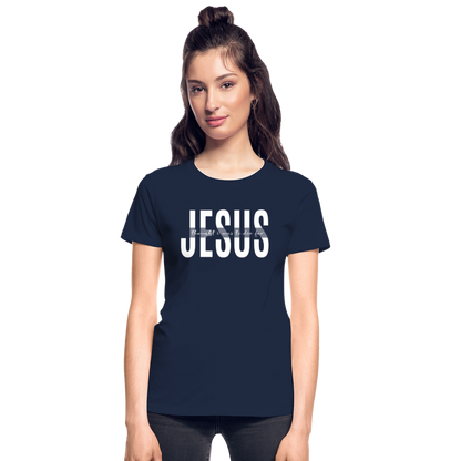 Jesus TDF Ultra Cotton Ladies T-Shirt - navy