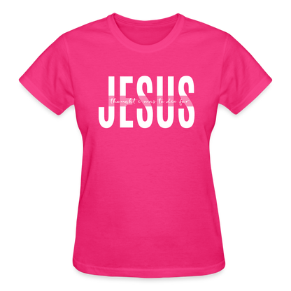 Jesus TDF Ultra Cotton Ladies T-Shirt - fuchsia