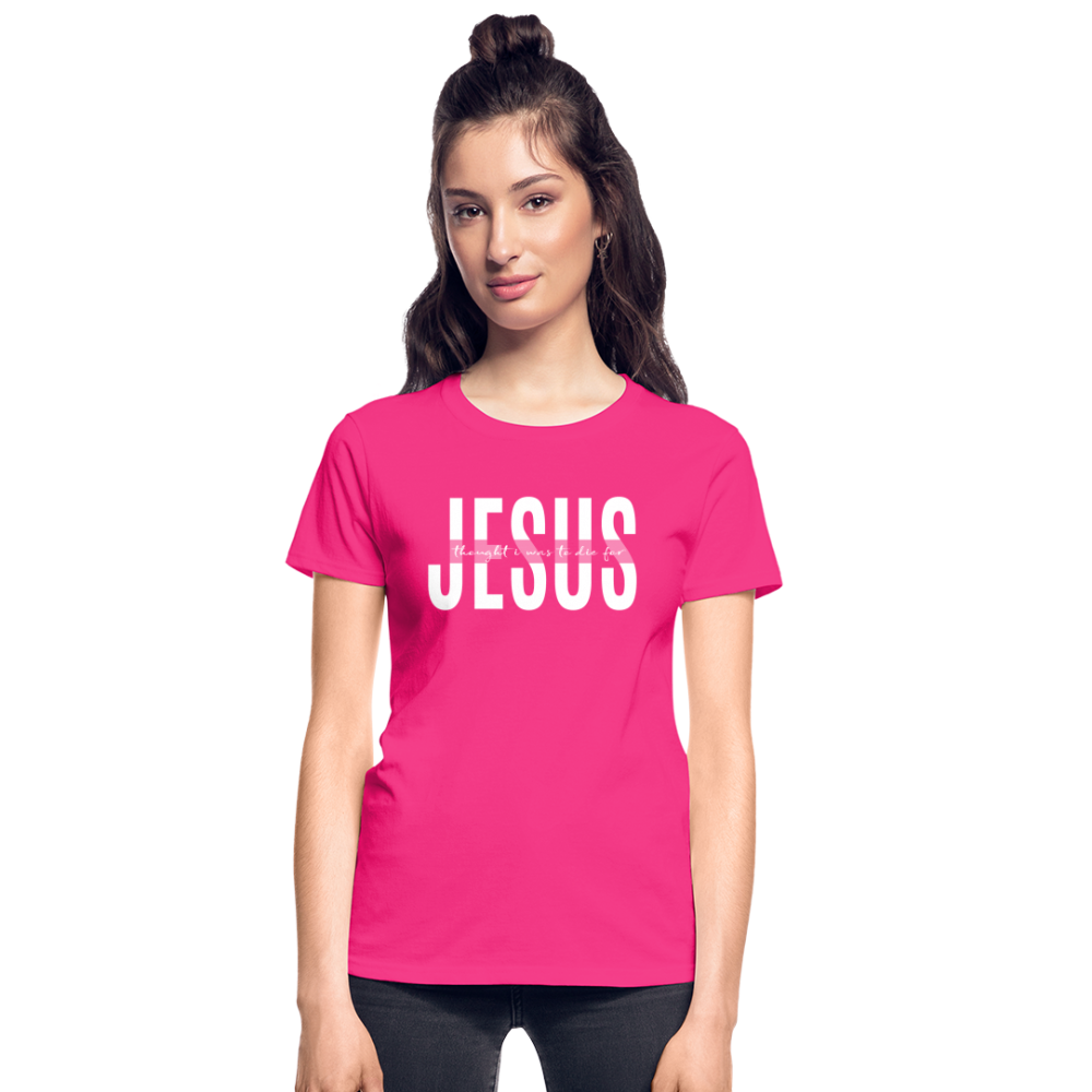 Jesus TDF Ultra Cotton Ladies T-Shirt - fuchsia