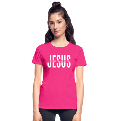 Jesus TDF Ultra Cotton Ladies T-Shirt - fuchsia