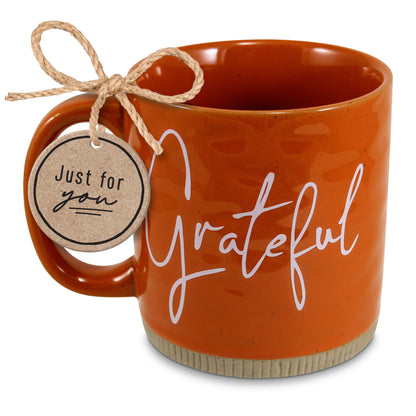 Mug Powerful Words Grateful Rust 16oz