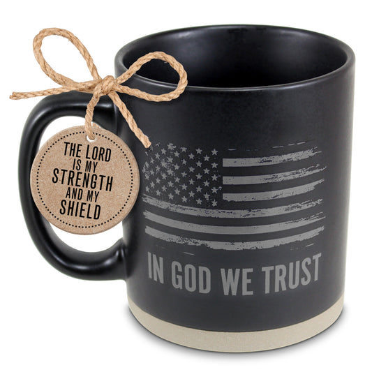 Mug In God We Trust Black 16oz