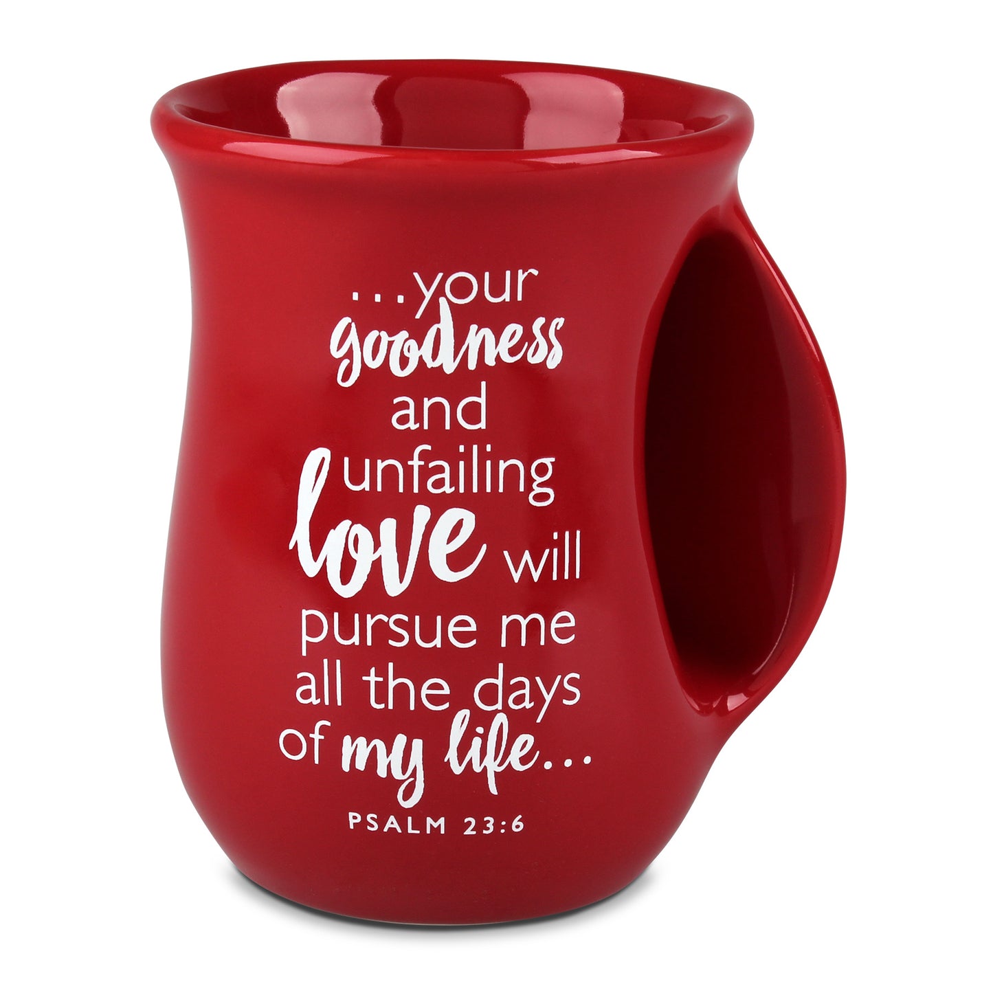 Handwarmer Mug Loved Heart Red 18oz