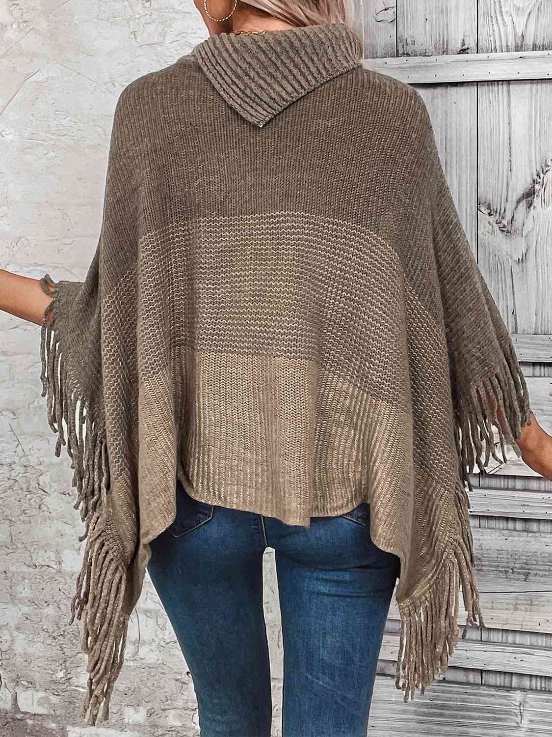 Decorative Button Fringe Detail Sweater