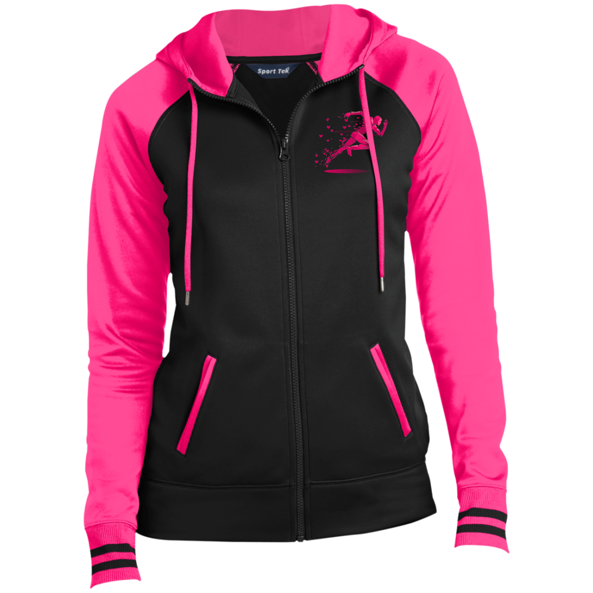 J316 RM-PK LST236 Ladies' Sport-Wick® Full-Zip Hooded Jacket