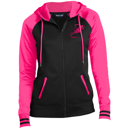 J316 RM-PK LST236 Ladies' Sport-Wick® Full-Zip Hooded Jacket