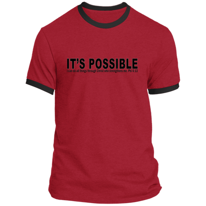 It's Possible Phi 413 PC54R Ringer Tee