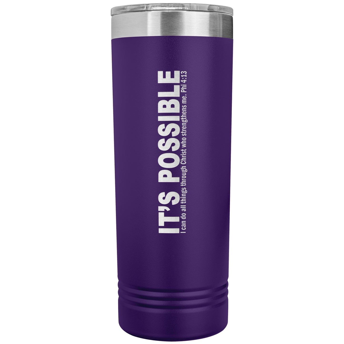 It's Possible Phi413 22oz Skinny Tumbler