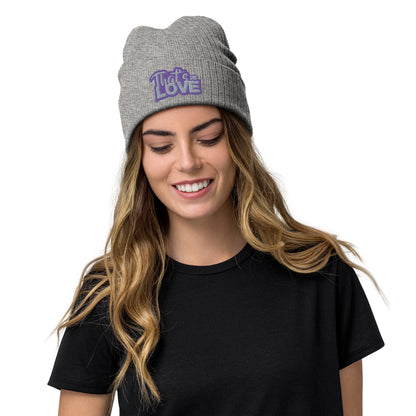 That's Love Ribbed knit beanie