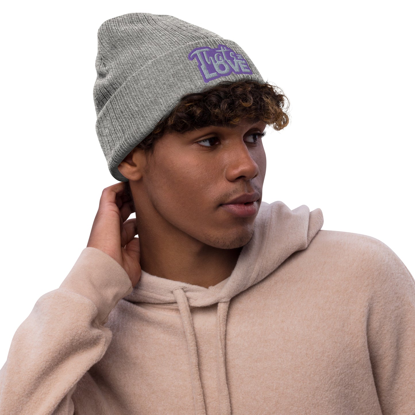 That's Love Ribbed knit beanie