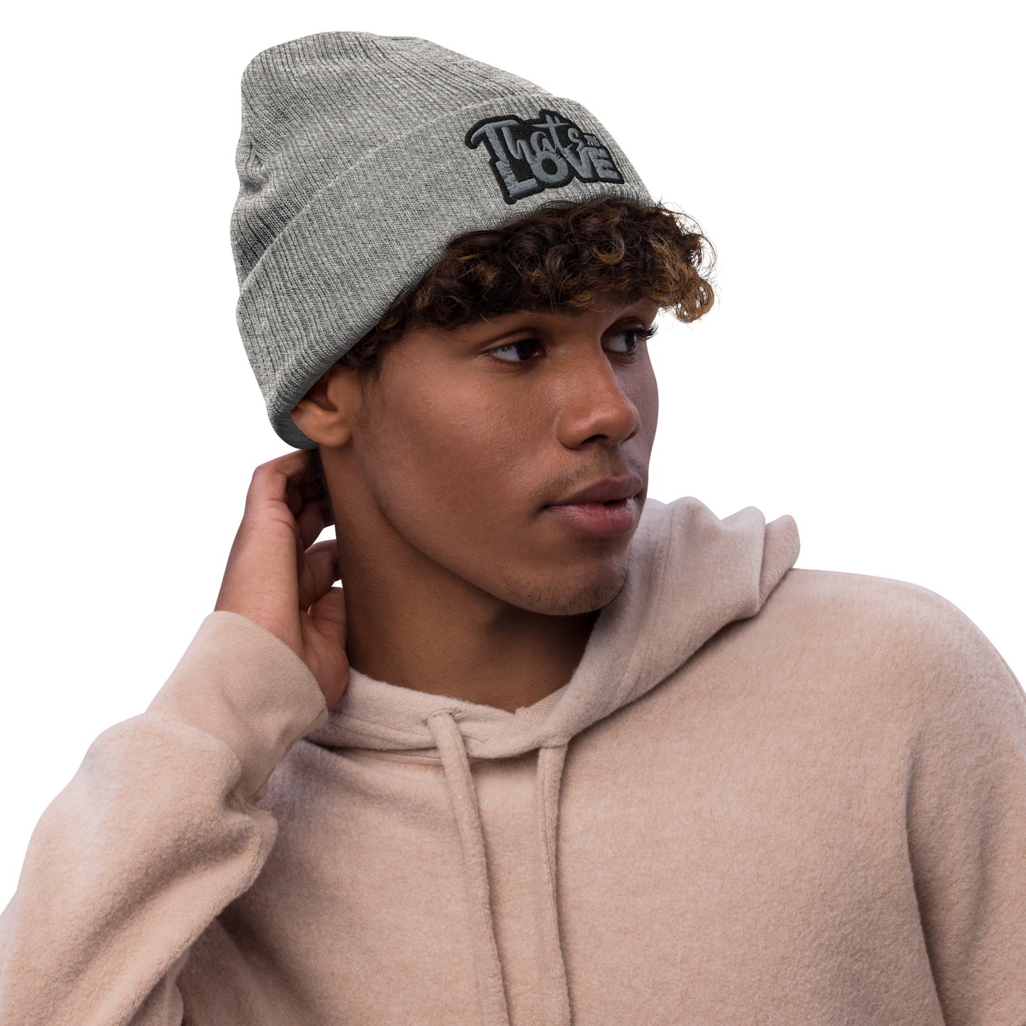 That's Love Ribbed knit beanie