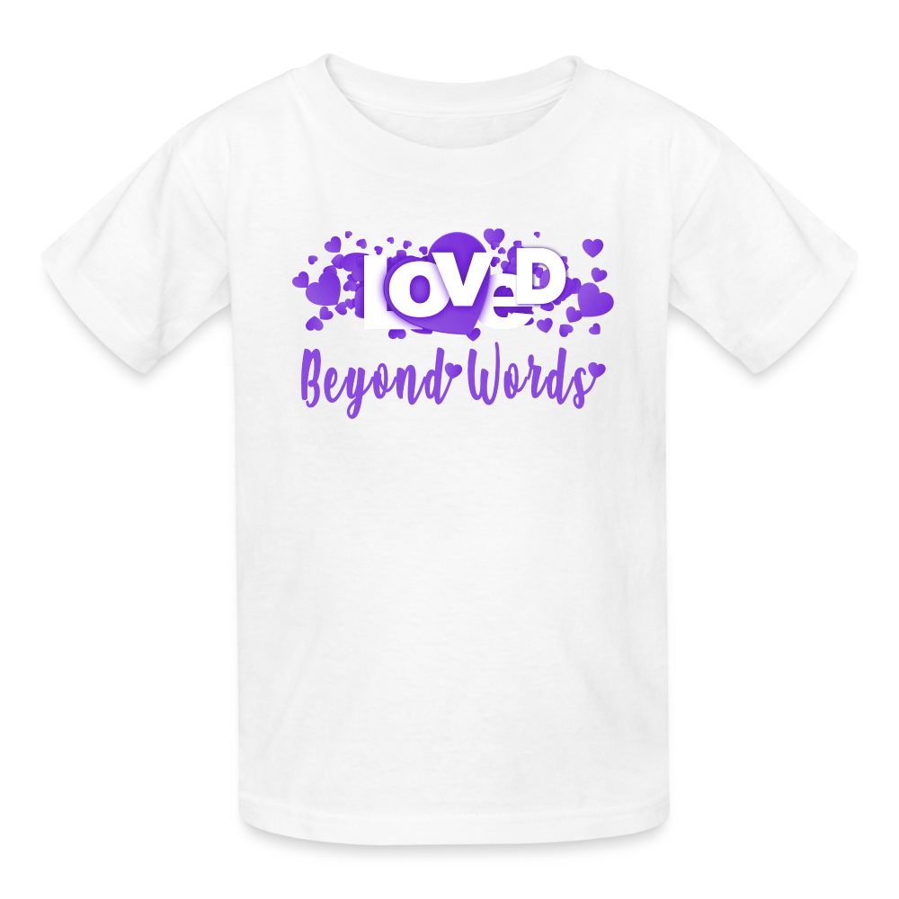 Loved BW Ultra Cotton Youth T-Shirt - white