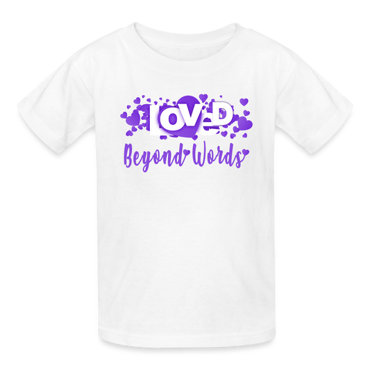 Loved BW Ultra Cotton Youth T-Shirt - white