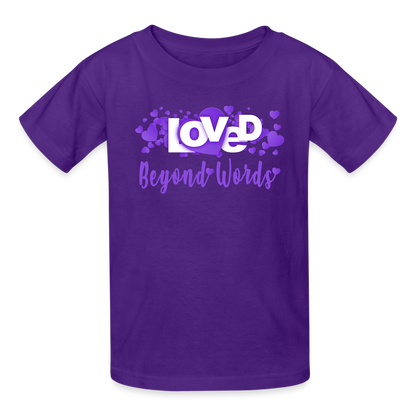 Loved BW Ultra Cotton Youth T-Shirt - purple