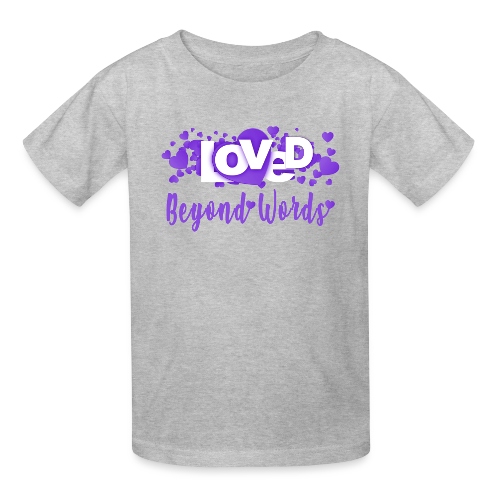 Loved BW Ultra Cotton Youth T-Shirt - heather gray