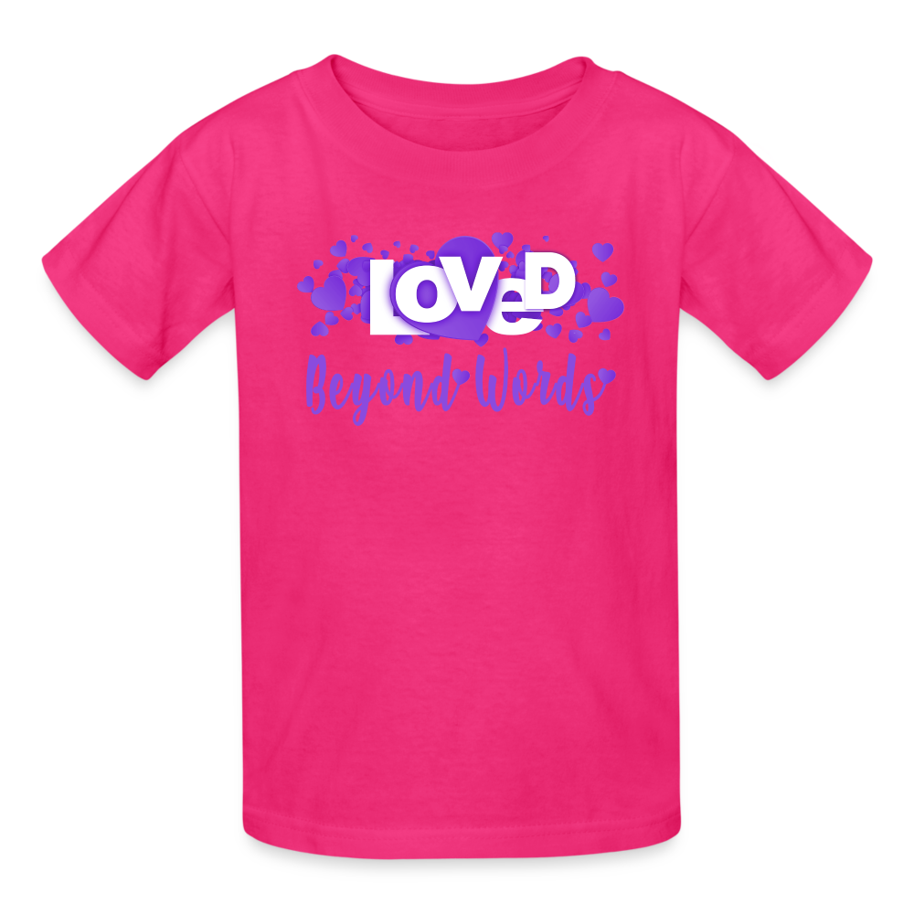 Loved BW Ultra Cotton Youth T-Shirt - fuchsia