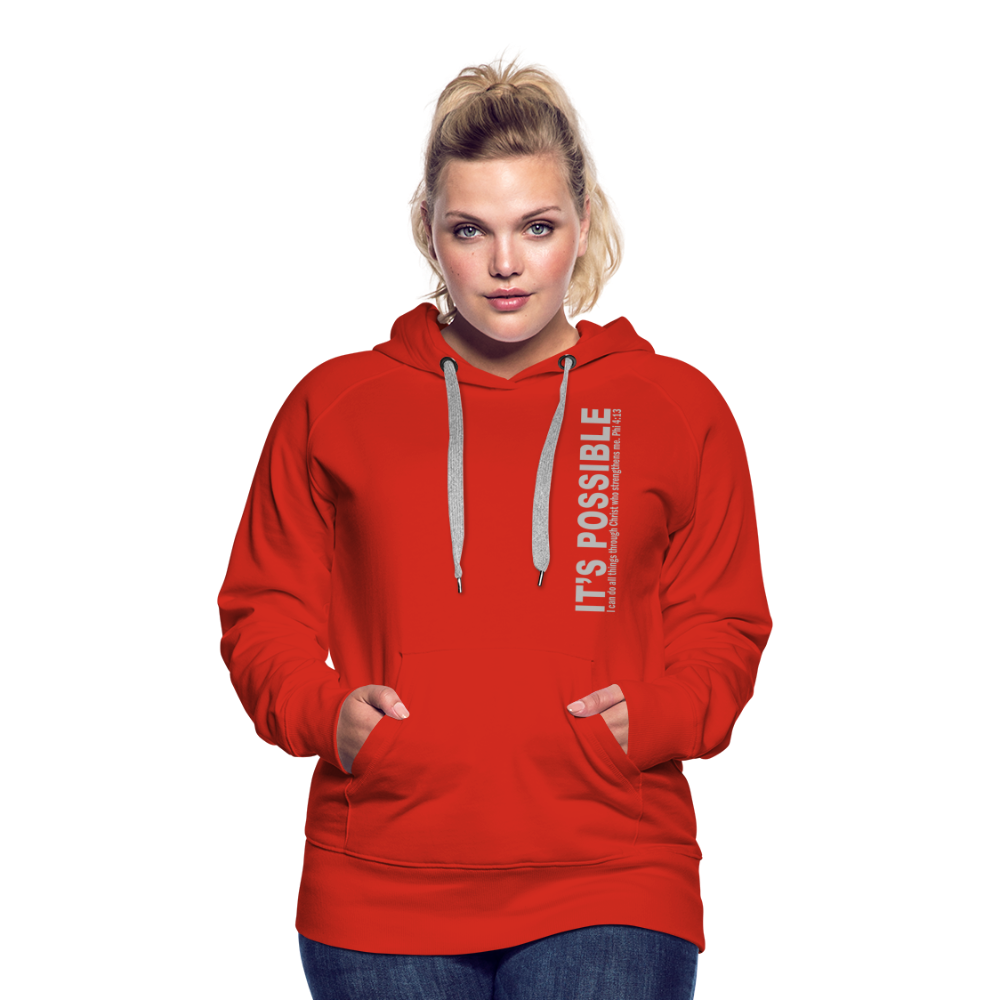 It's Possible Phi413Women’s Premium Hoodie - red