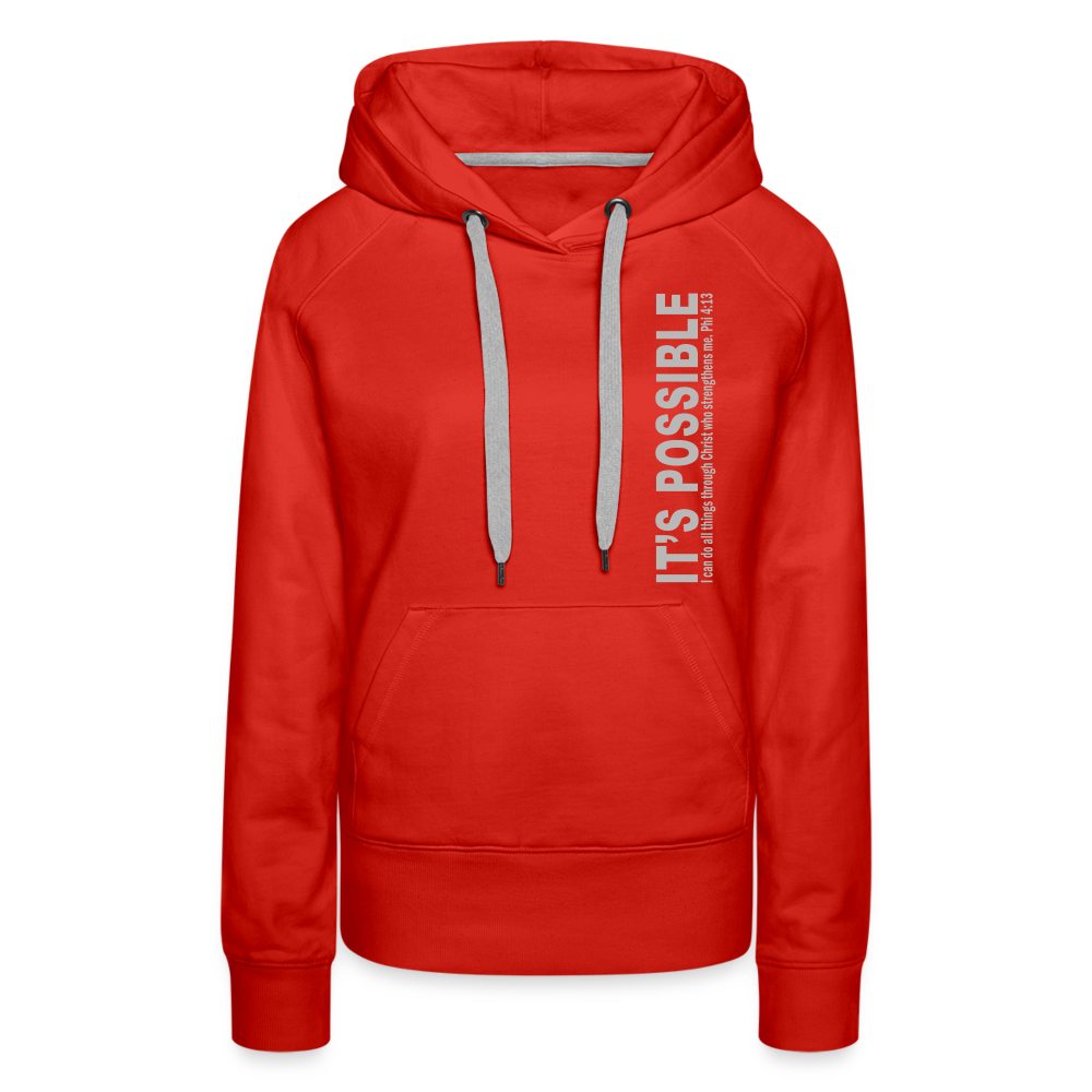 It's Possible Phi413Women’s Premium Hoodie - red