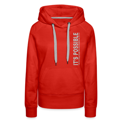 It's Possible Phi413Women’s Premium Hoodie - red