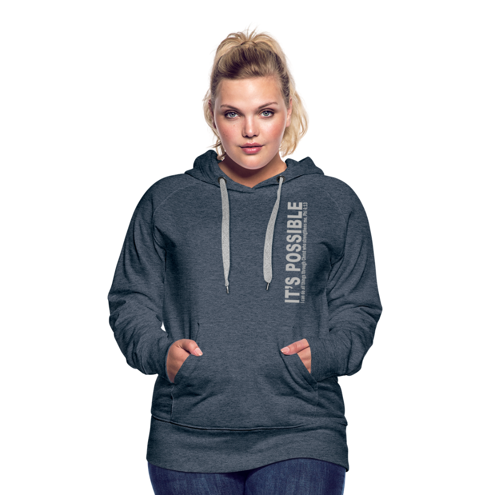 It's Possible Phi413Women’s Premium Hoodie - heather denim