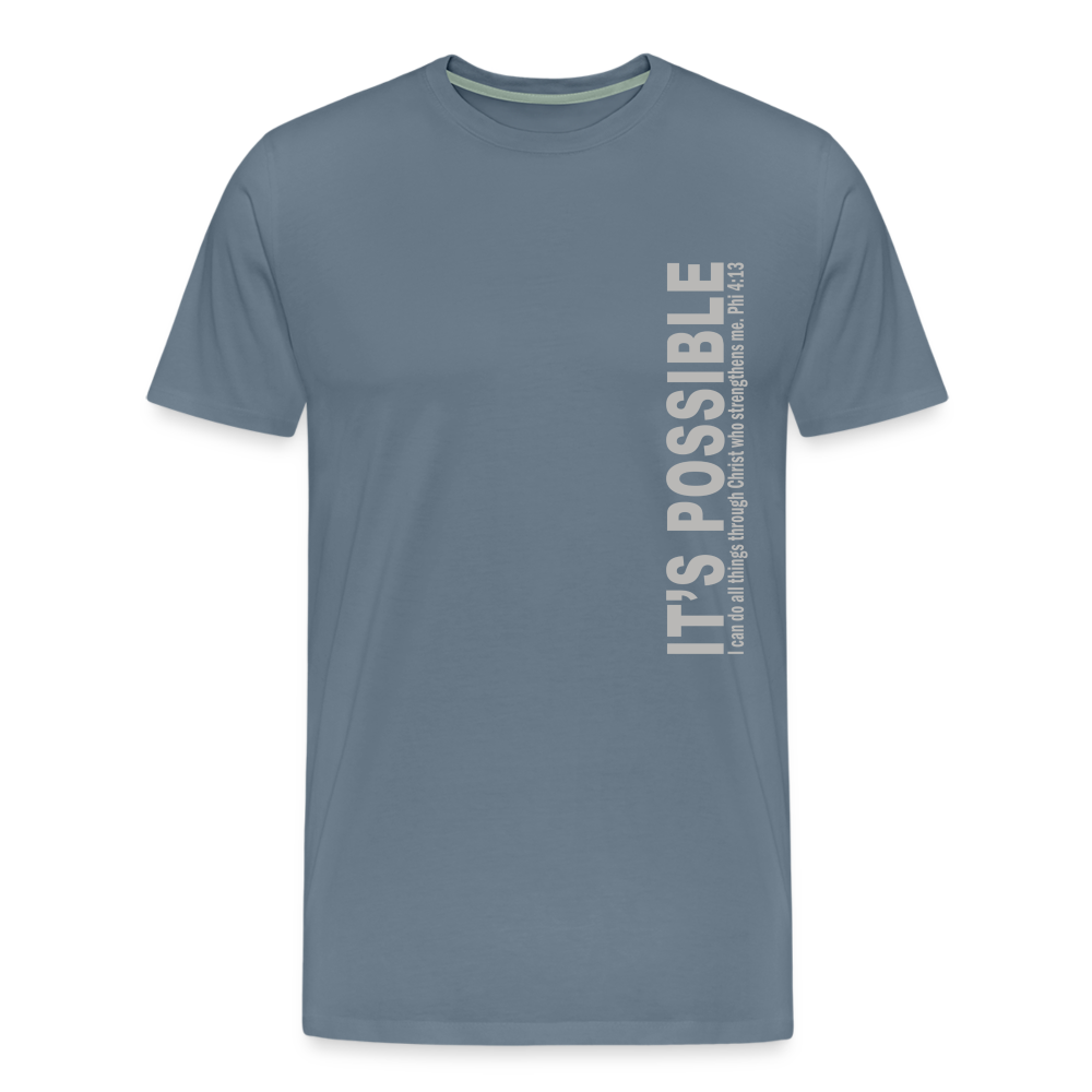 Men's Premium T-Shirt - steel blue