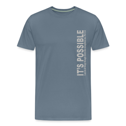 Men's Premium T-Shirt - steel blue