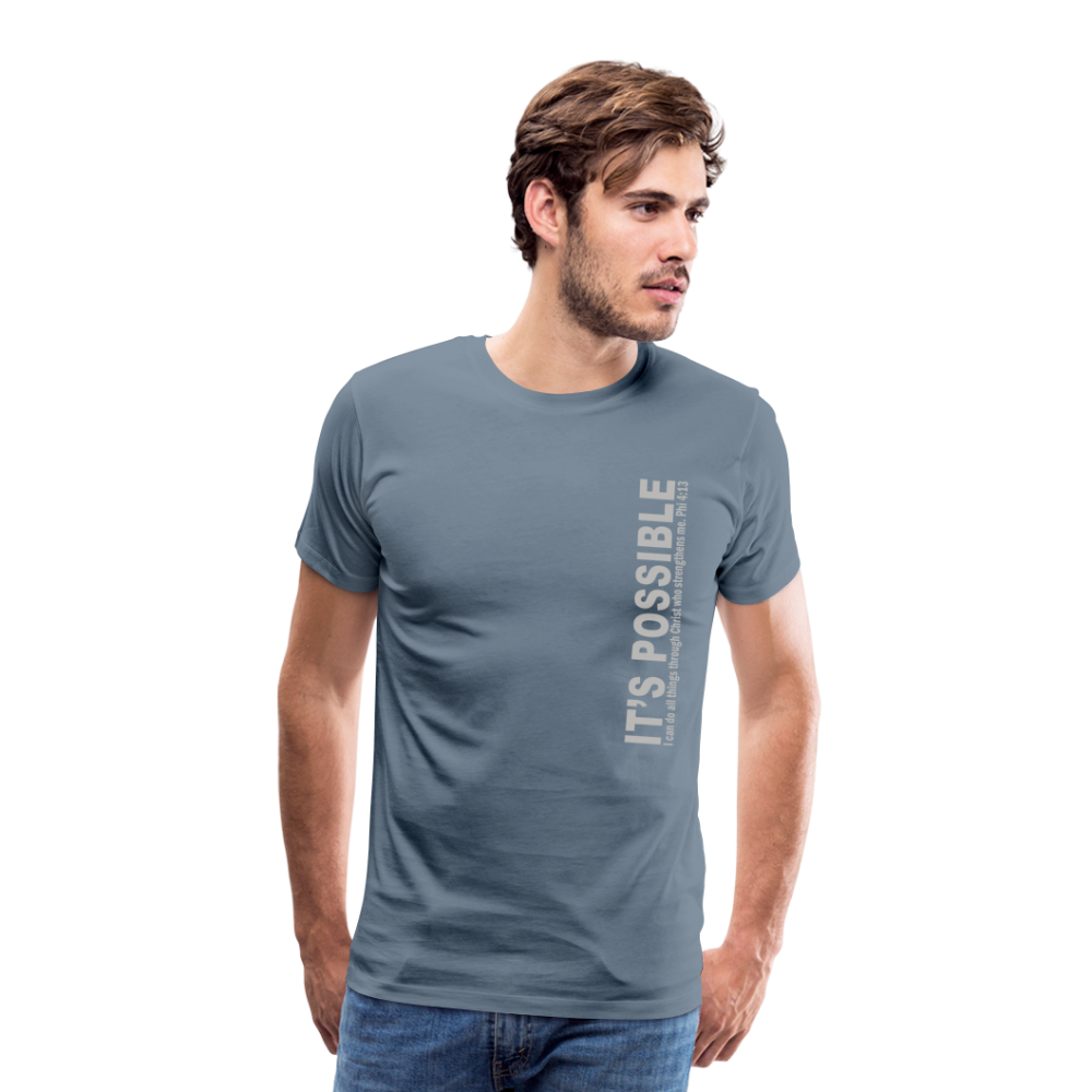 Men's Premium T-Shirt - steel blue