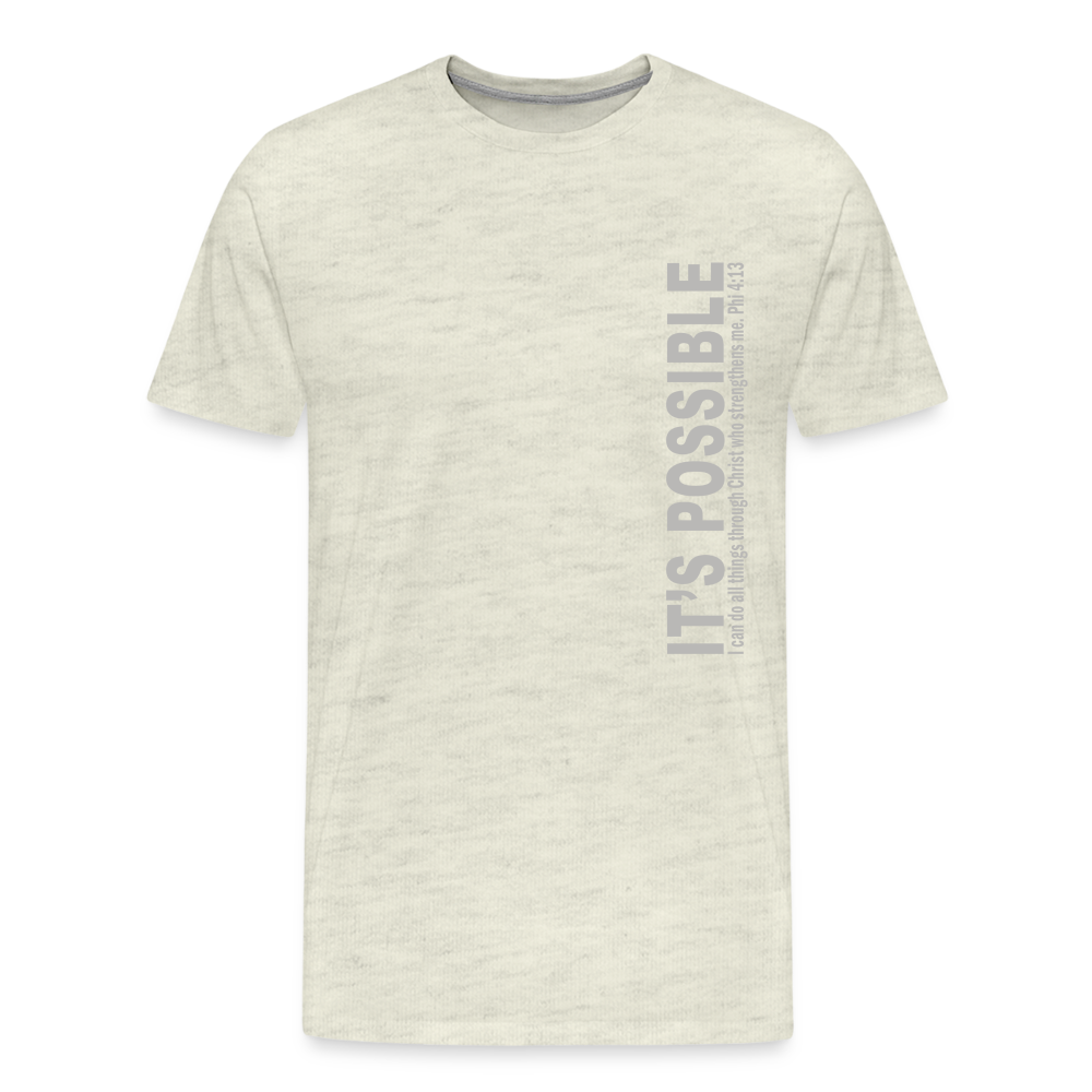 Men's Premium T-Shirt - heather oatmeal