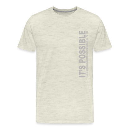 Men's Premium T-Shirt - heather oatmeal