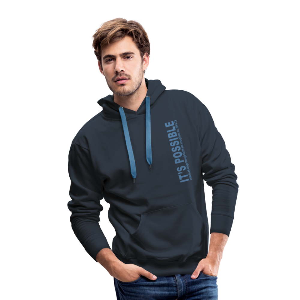 It's Possible Phi413 Men’s Premium Hoodie - navy