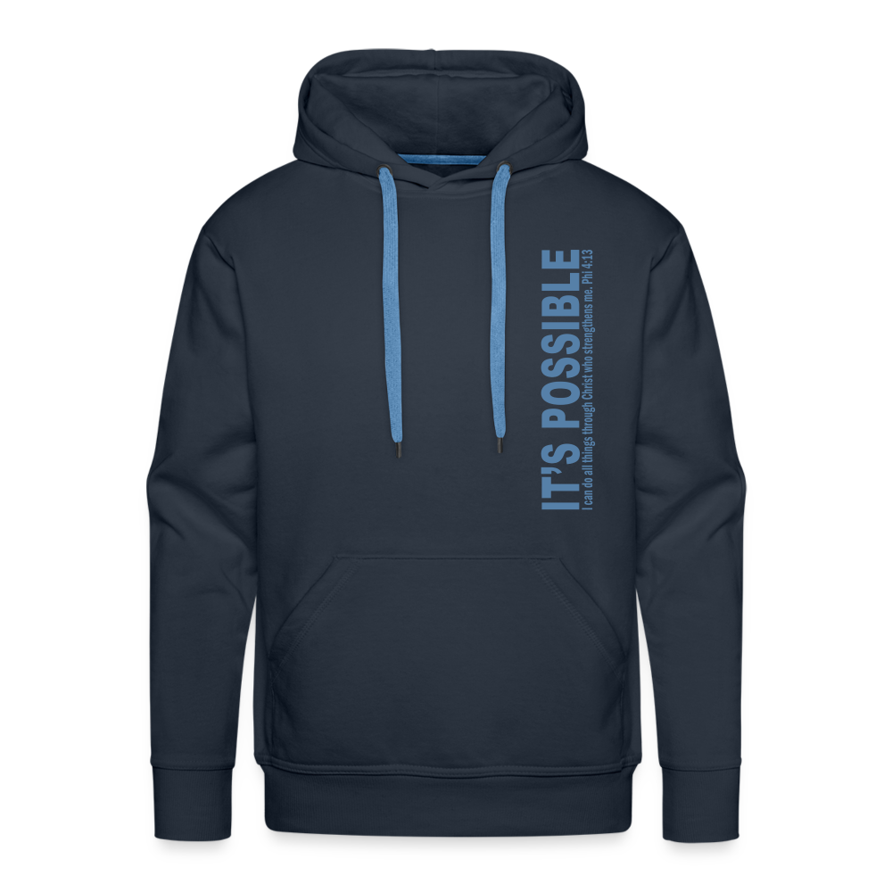 It's Possible Phi413 Men’s Premium Hoodie - navy