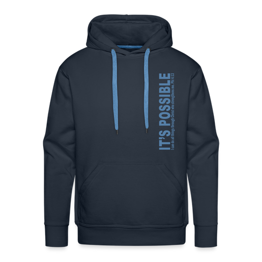 It's Possible Phi413 Men’s Premium Hoodie - navy