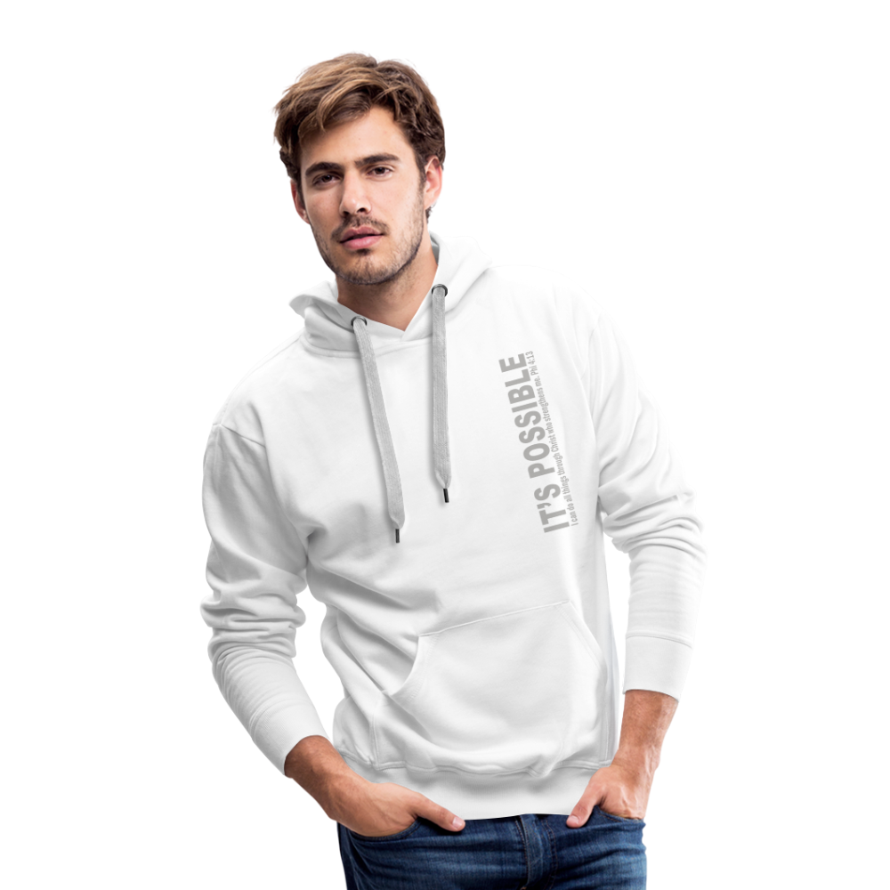 It's Possible Phi413 Men’s Premium Hoodie - white