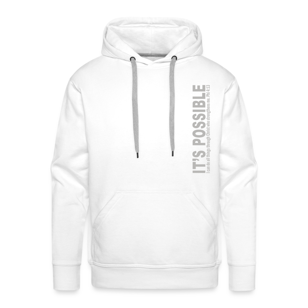 It's Possible Phi413 Men’s Premium Hoodie - white