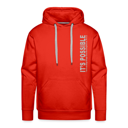 It's Possible Phi413 Men’s Premium Hoodie - red