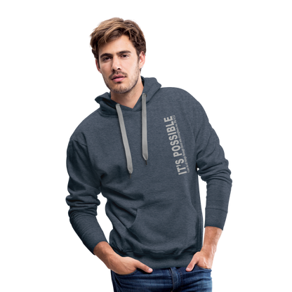 It's Possible Phi413 Men’s Premium Hoodie - heather denim