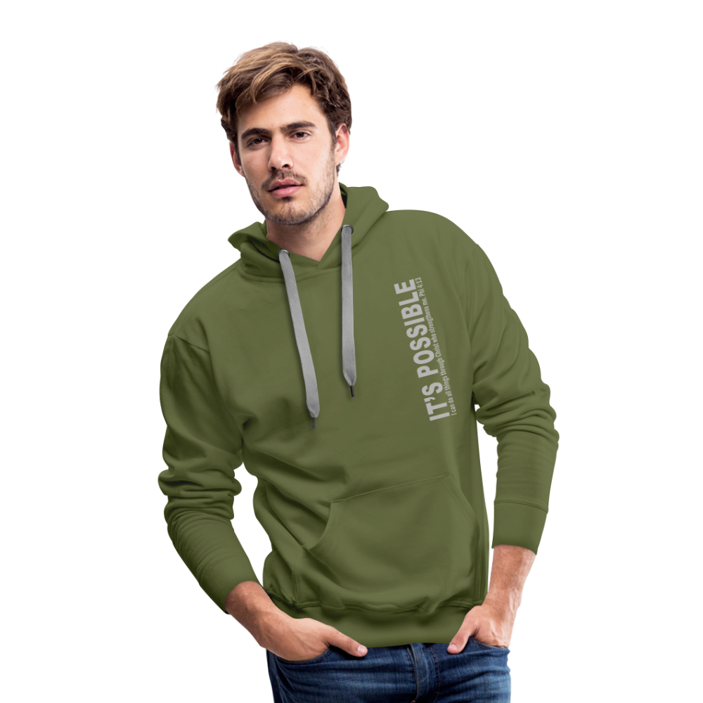 It's Possible Phi413 Men’s Premium Hoodie - olive green