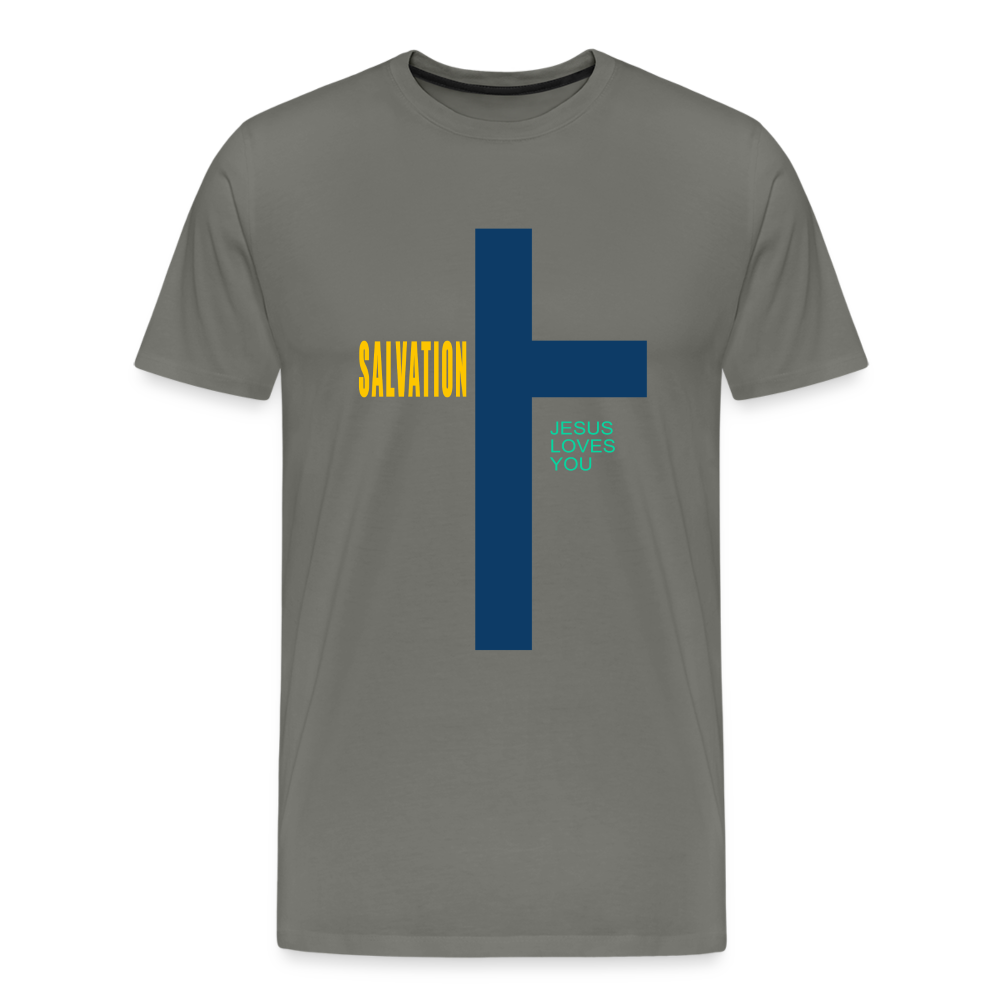 Salvation Men's Premium T-Shirt - asphalt gray